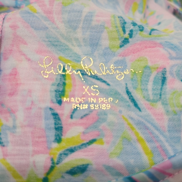 Lilly Pulitzer Kristen Flounce Shift Dress in Unicorn of the Sea Print XS/S - Picture 9 of 13